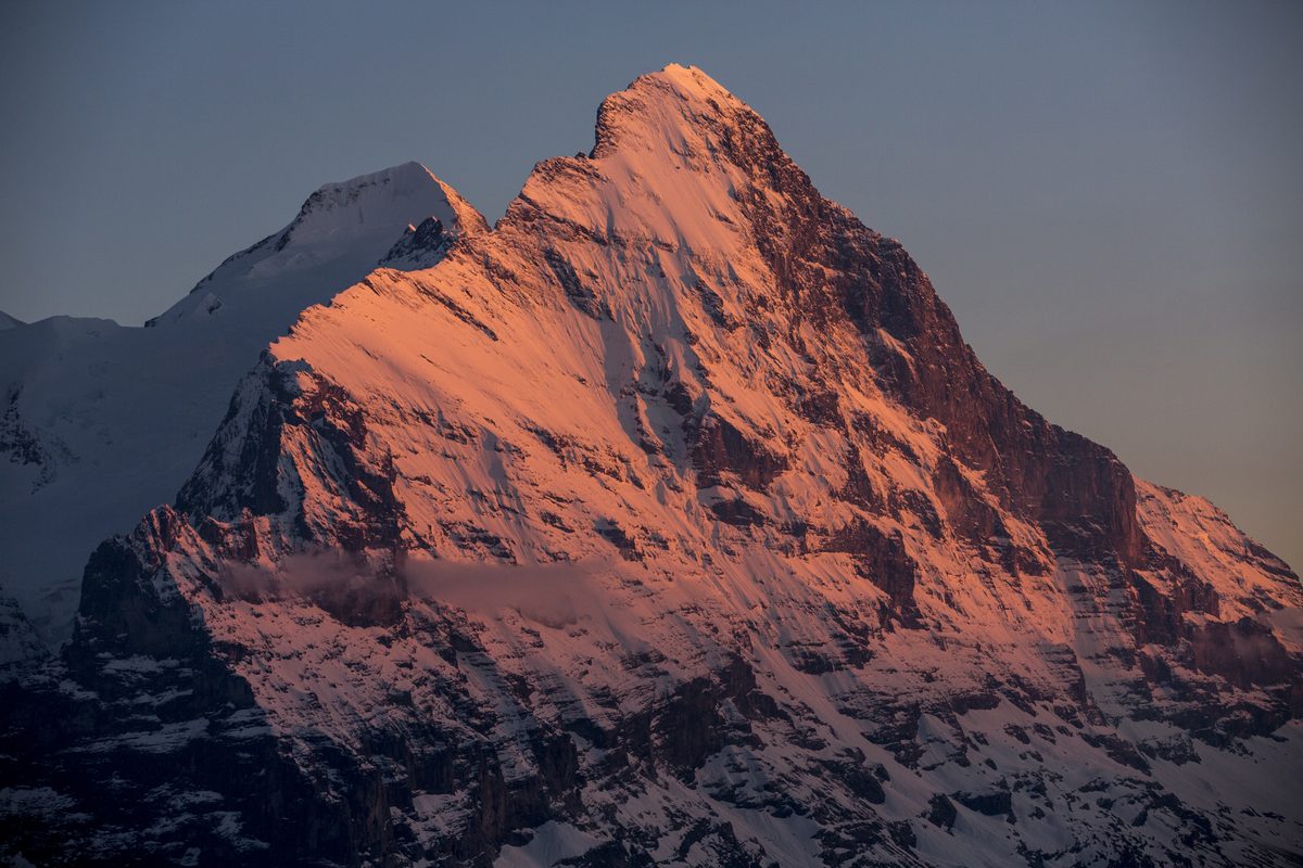 Eiger im Abendrot